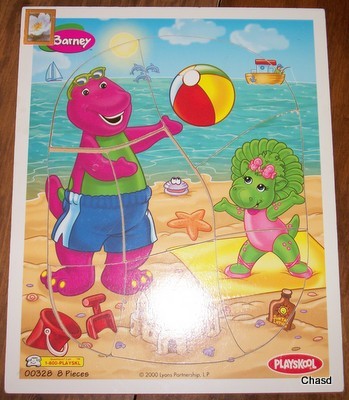 Barney on the Beach Wooden Puzzle and 50 similar items