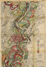 Sheet 4 - 1944 Harold Fisk Map Mississippi River Meander Belt Alluvial Valley - $13.81