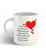 I Love U Coffee Mug Cup Drinkwear Drinking Christmas Birthday Anniversar... - $17.75