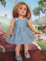 homemade 18&quot; doll american girl/madame alexander  sundress doll clothes - $14.58