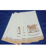18 UNUSED Vintage Paper Guest Towels Saturday Night Babies in Tub Americana - $44.55