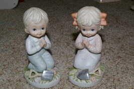Homco Gardening Boy &amp; Girl Figurines 1452 Home Interior - $16.00