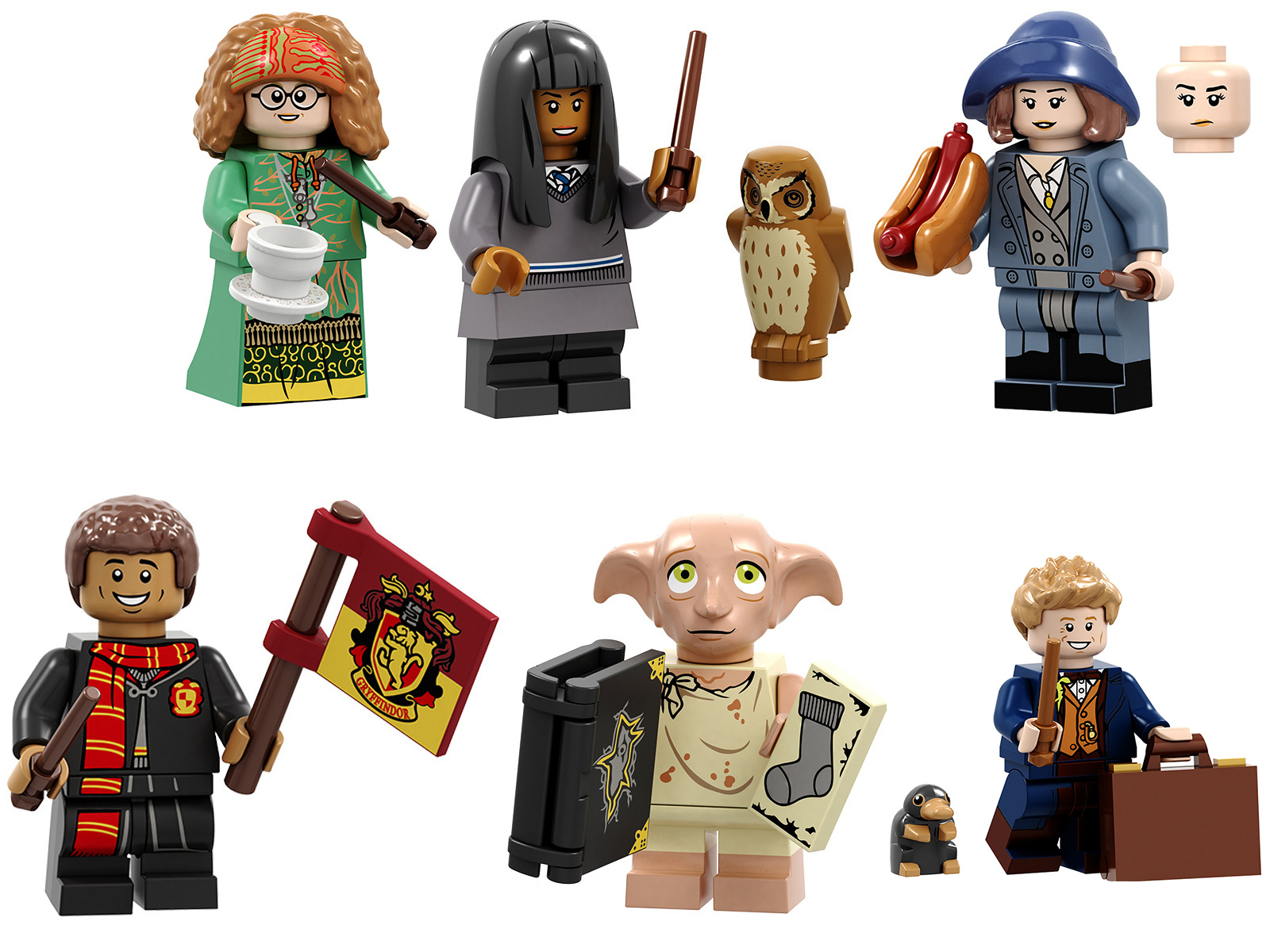 6pcs Harry Potter Series Movies Trelawney Granger Goldstein Minifigures