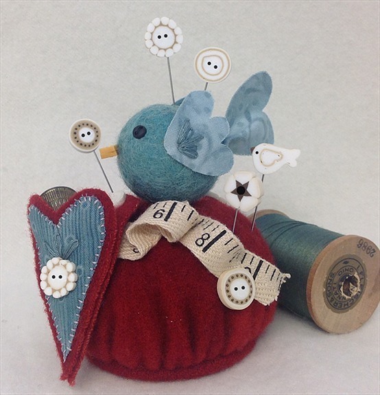 Sew Charming MakeDo pincushion kit (pk206) JABC Just Another Button Co