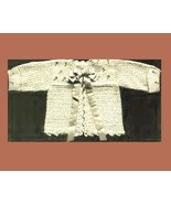 Infant&#39;s Crocheted Saque 8 Vintage Crochet Pattern for Baby Sweater PDF ... - $2.50