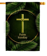 Palm Sunday House Flag Faith 28 X40 Double-Sided Banner - $36.97