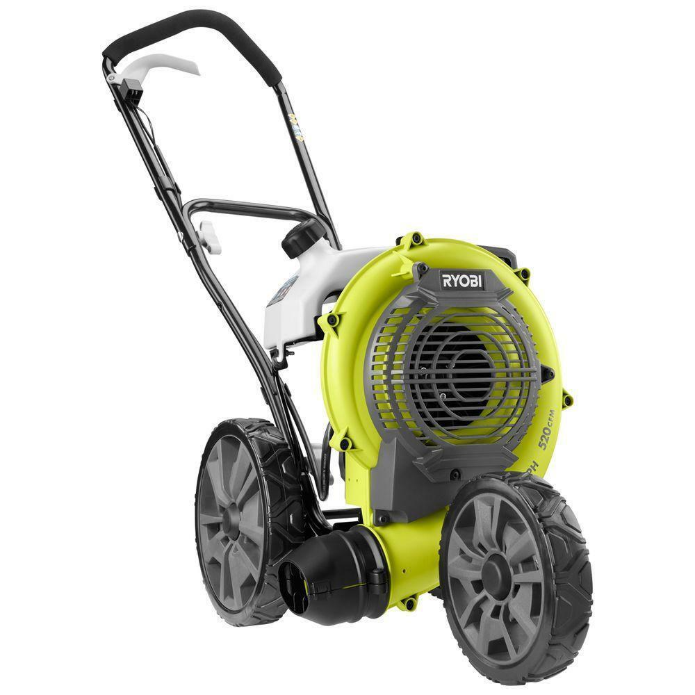 Ryobi Leaf Blower Gas WalkBehind 200 MPH 520 CFM Variable Speed Trigger Leaf Blowers & Vacuums