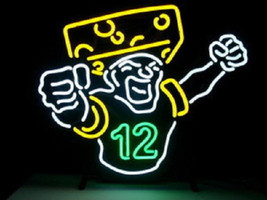 New NFL Green Bay Packers 12 Logo Football Beer Bar Neon Light Sign 22"x 16" - $169.00