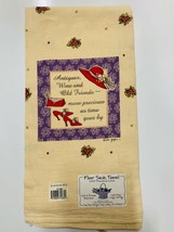 Kay Dee designs kitchen flour sack towel Antique wine old friends precious - $7.49