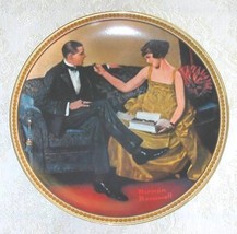 Norman Rockwell collector plate &#39;Flirting in the Parlor&#39; - $29.90