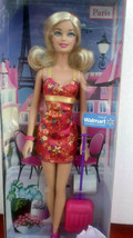 Barbie with Pink Suitcase Paris - $27.72