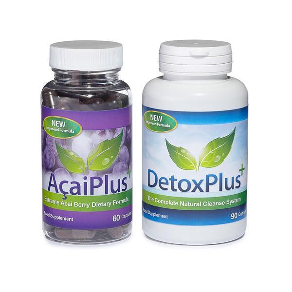 Acai Plus & Detox Plus Cleanse Combo Pack 1 Month Supply