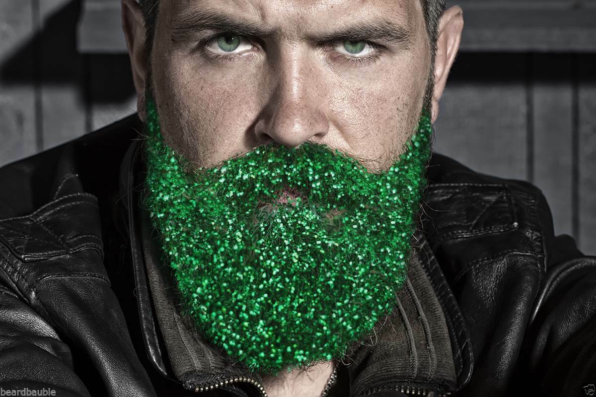 Glitter Beard Kit Green Beard Glitter #glitterbeard Unscented