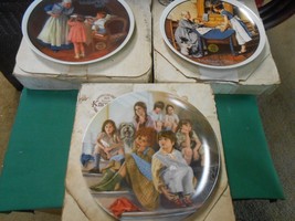 Great Collection 3 KNOWLES Fine China &quot;Norman Rockwell&quot; COLLECTOR PLATES - $12.46