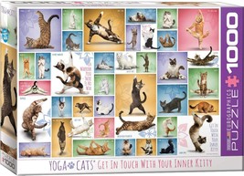 Eurographics 1000 Piece Jigsaw Puzzle - Yoga Cats - $17.81