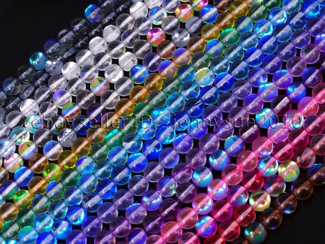 Top Quality Czech Crystal Glass Aurore Boreale Inside Round Beads 6mm 8mm 10mm