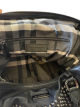 Black Burberry Studded Leather Satchel Shoulder Bag Purse Handbag Italy COA image 12