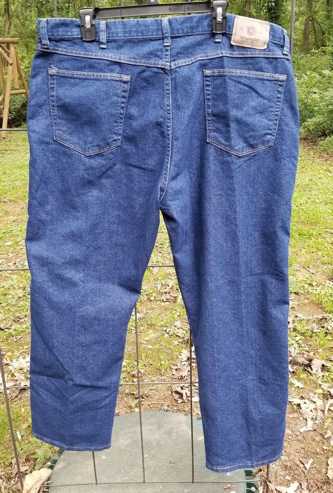 Wrangler Mens denim dark blue Jeans regular fit 42 X 29 cotton 85900DW ...