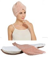 1 Ps Rapid Fast Drying Hair Absorbent Towel Turban Wrap Soft Shower Bath... - $7.49