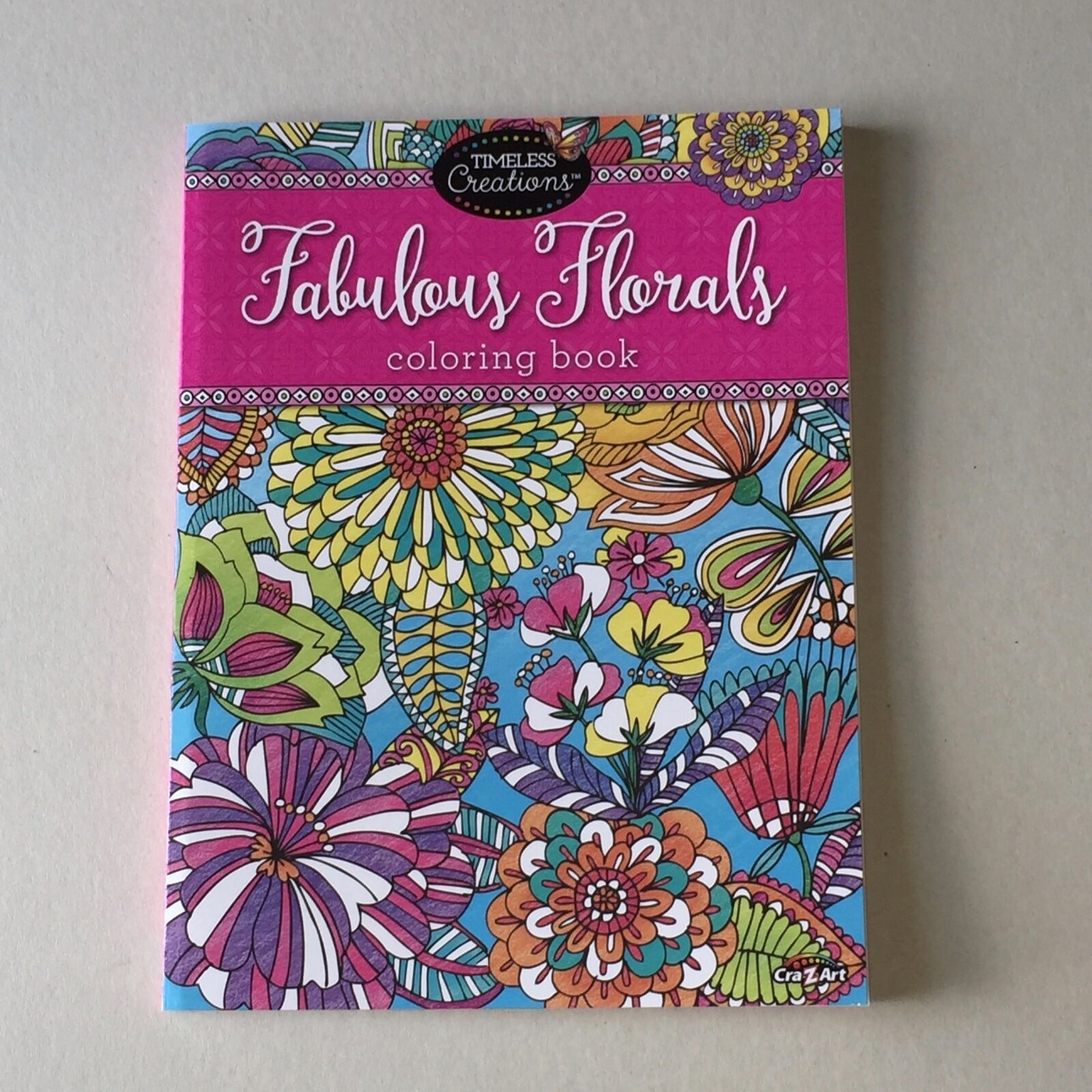 2 pack Timeless Creations Fabulous Florals CraZArt 16272 Adult