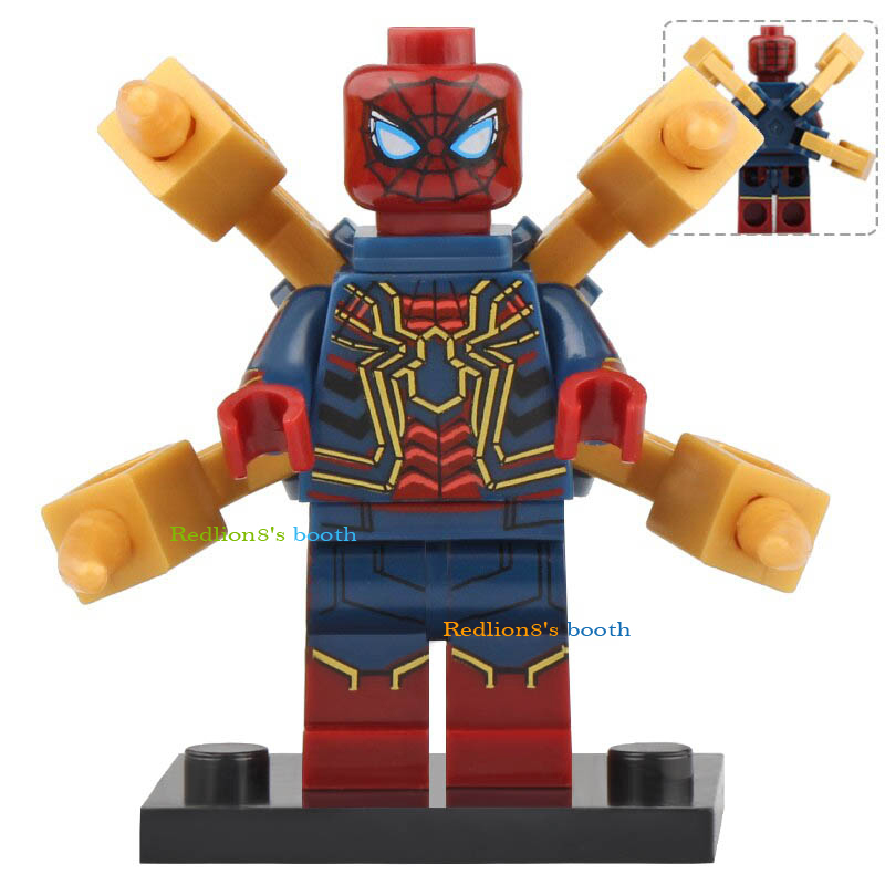Iron Spider Marvel Spider-Man Compatible Lego Minifigures Toys