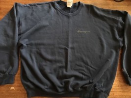 Champion Brand Sweatshirt XXL Dark Gray Script Write  Blank - $18.14