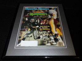 Jack Squirek Signed Framed 1984 Sports Illustrated Magazine Cover Raiders image 1