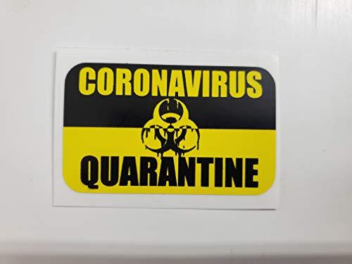 Primary image for Corona Virus Quarantine | Decal Vinyl Sticker | Cars Trucks Vans Walls Laptop | 