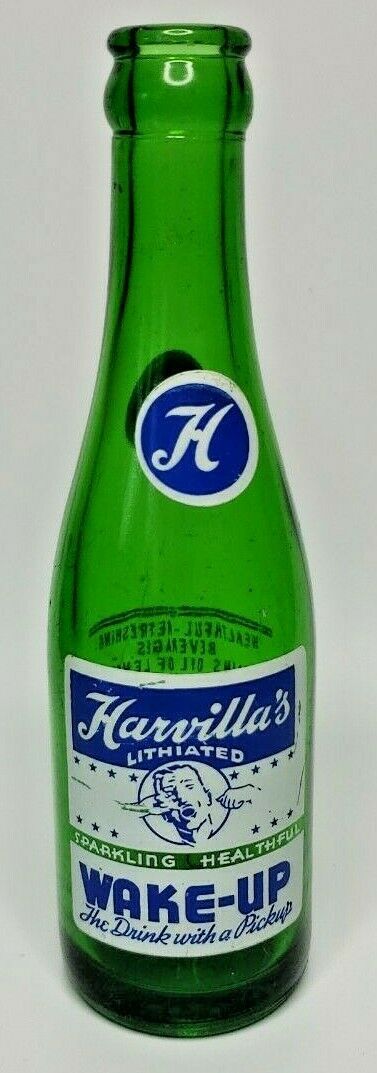 Harvilla's Beverages Minersville Vintage Soda Pop Beverage Bottle PA 