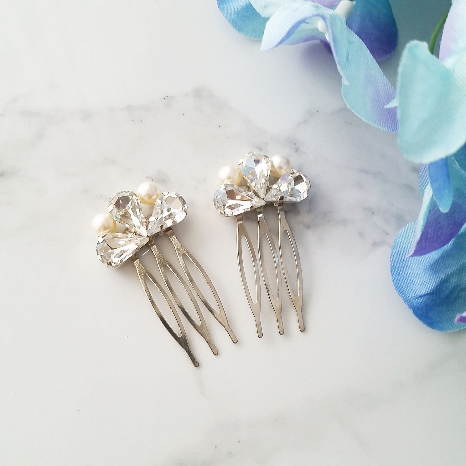 Art Deco Hair Pins, Rustic Hair Pins, Vintage Hair Pin, Swarovski