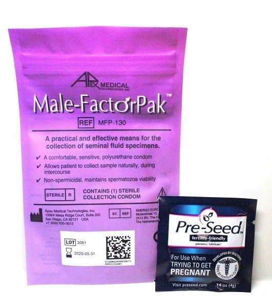 Male-Factor Pak Condom w/ Pre-seed for Lubrication