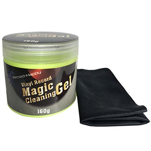 Vinyl Record LP Cleaning Gel Antistatic Album Cleaner and Microfiber