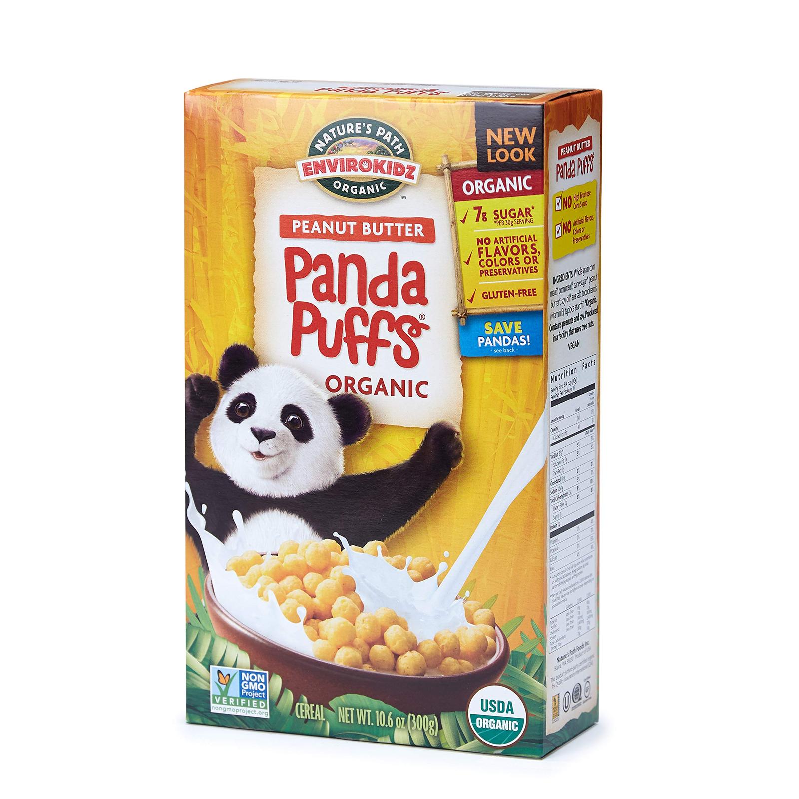 Nature’s Path EnviroKidz Peanut Butter Panda Puffs Cereal, Healthy