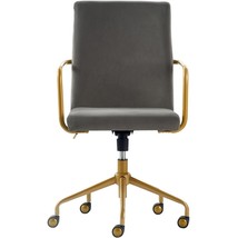 Elle Decor CHR10058B Giselle Mid-Century Modern Fabric Executive Chair - $371.99