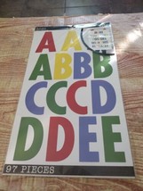 American Crafts Package of Various Colors Lettering Alphabet Stickers 97... - $9.89