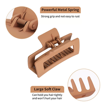 6Pcs 3.5 Inch Medium Large Claw Clips for Thick Hair, Big Hair Clip for Thin Hai image 5