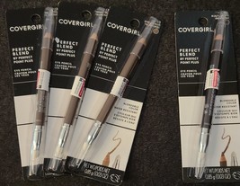 4 Covergirl Perfect Blend Eyeliner Pencil #130/110 Taupe & Black 0.03oz (K23) - $22.90