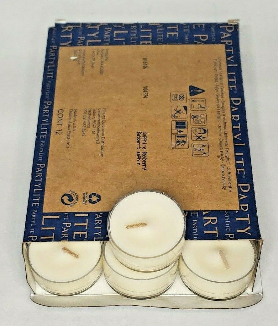 Primary image for Partylite Tealights 12 Candles NOS " Bayberry " P1E/V04774