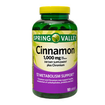 Spring Valley Cinnamon Plus Chromium Capsules, 1000 Mg, 180 Count - $37.88