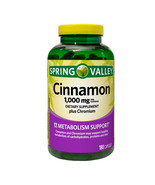 Spring Valley Cinnamon Plus Chromium Capsules, 1000 Mg, 180 Count - $34.28