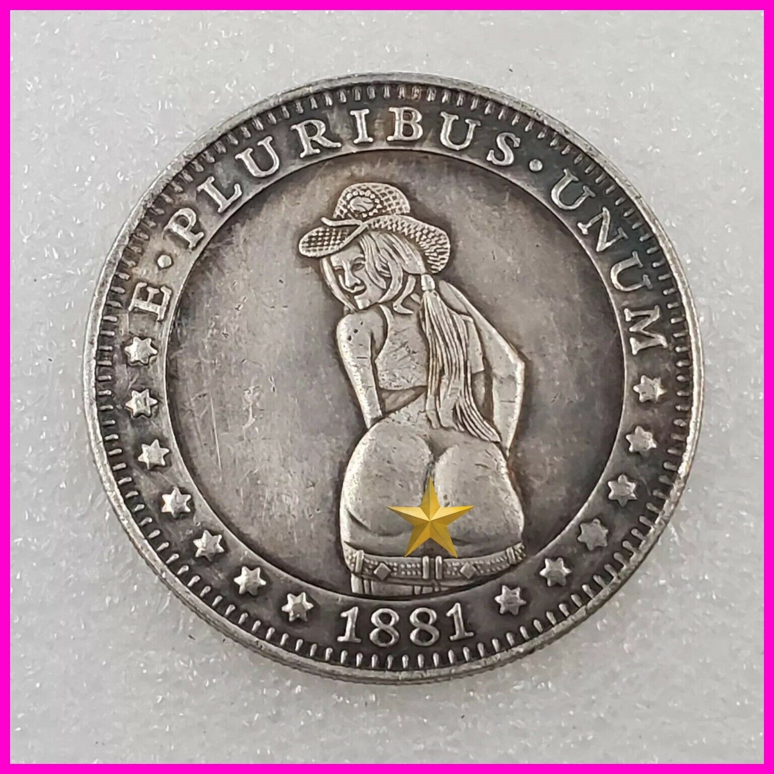 Sexy Girl Hobo Nickel Coin 1881 Commemorative Free Shipping 102 Hobo Nickels