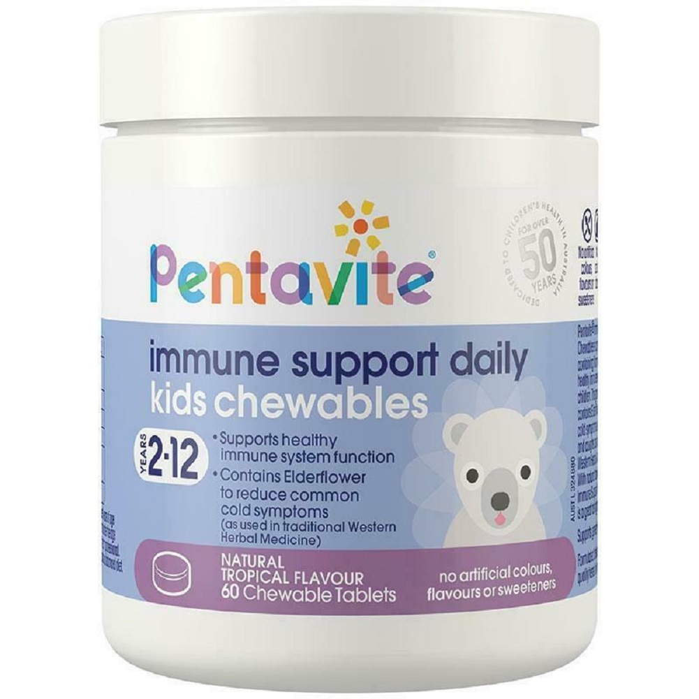 Pentavite Immune Support Daily Kids 60 Chewable Tablets