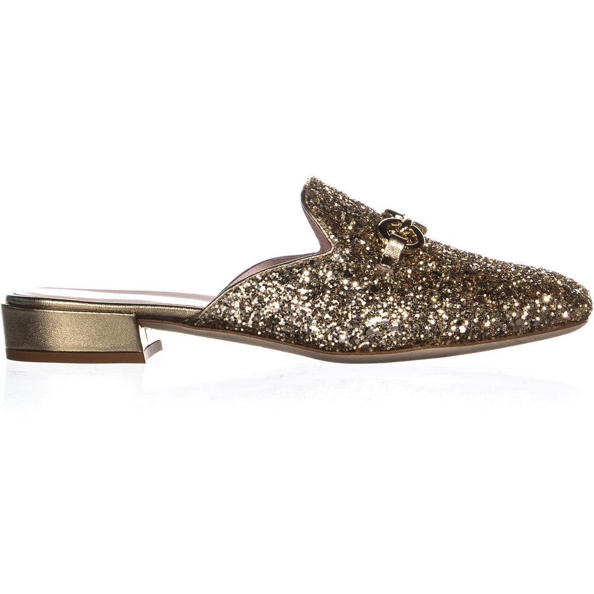 kate spade gold mules