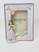 Enesco Growing Up Birthday Girls Ceramic Picture Frame 9 Years - $14.99