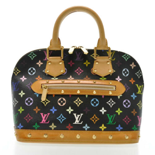 LOUIS VUITTON Monogram Multicolor Alma Hand Bag Black M92646 LV Auth pg363 - Women&#39;s Bags & Handbags