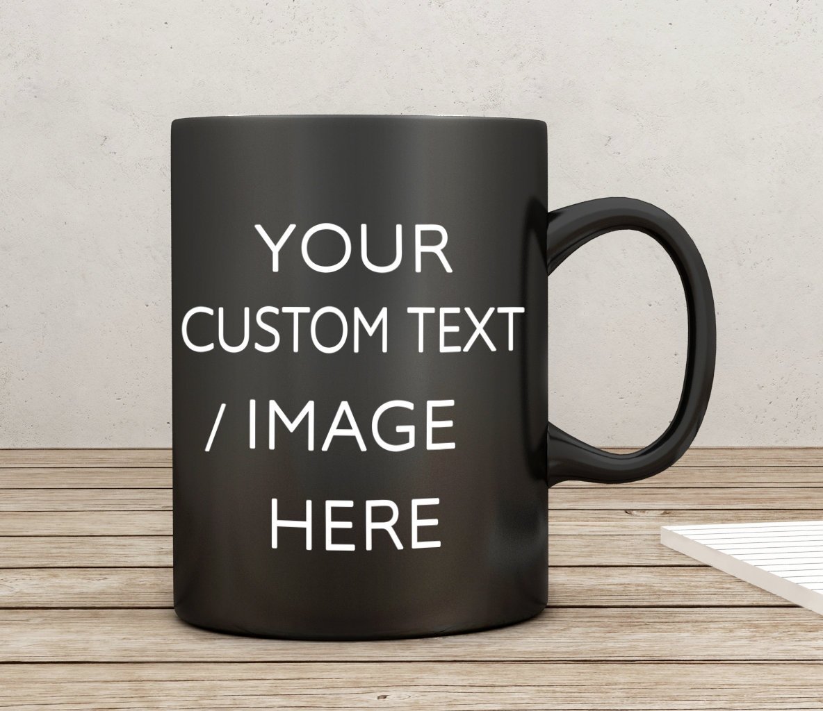 Black Coffee Mug, Personalized Coffee Mug, Black Mug, Photo Mug ...