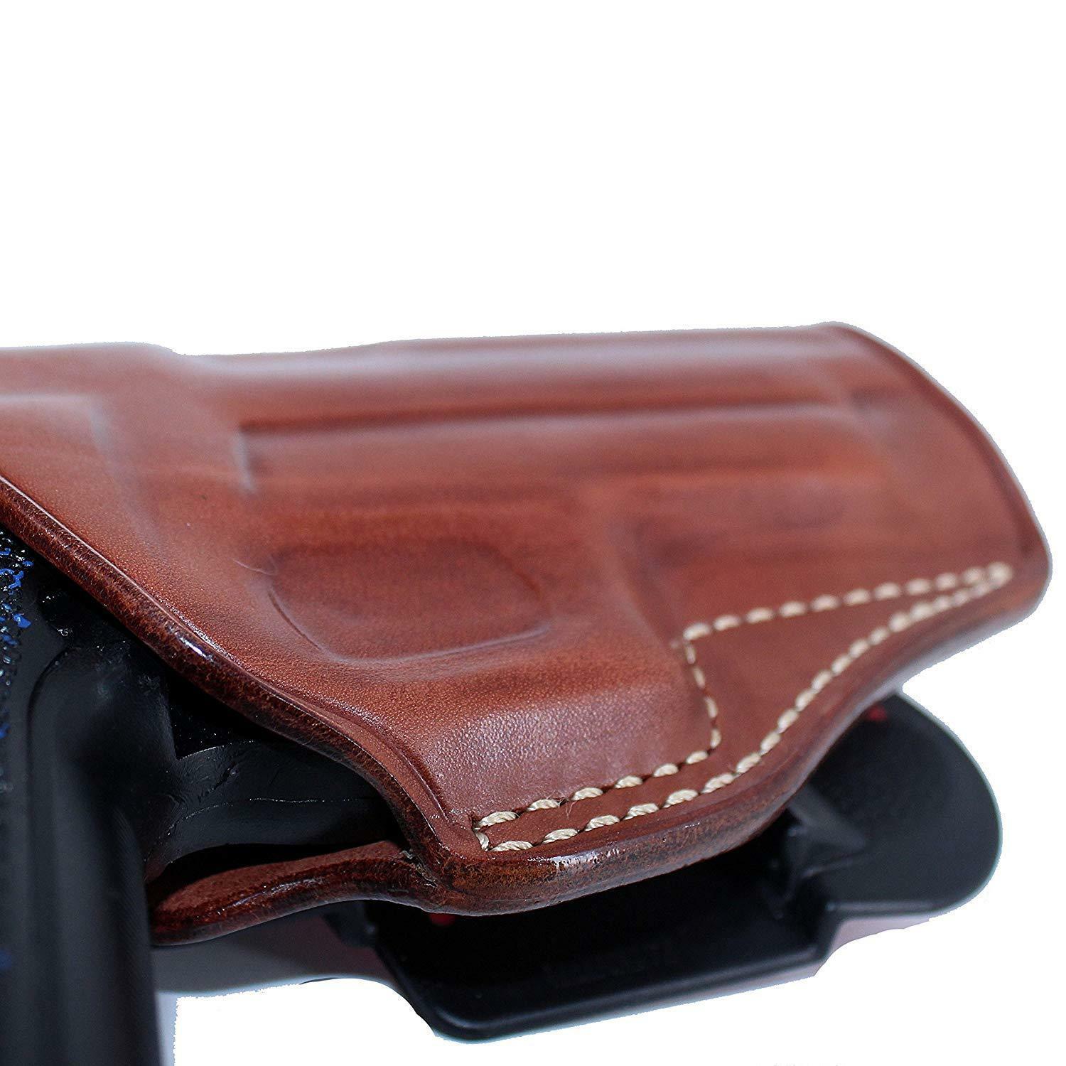 Leather OWB Paddle Holster Open Top Fits, Sig P238 Thicker Slide