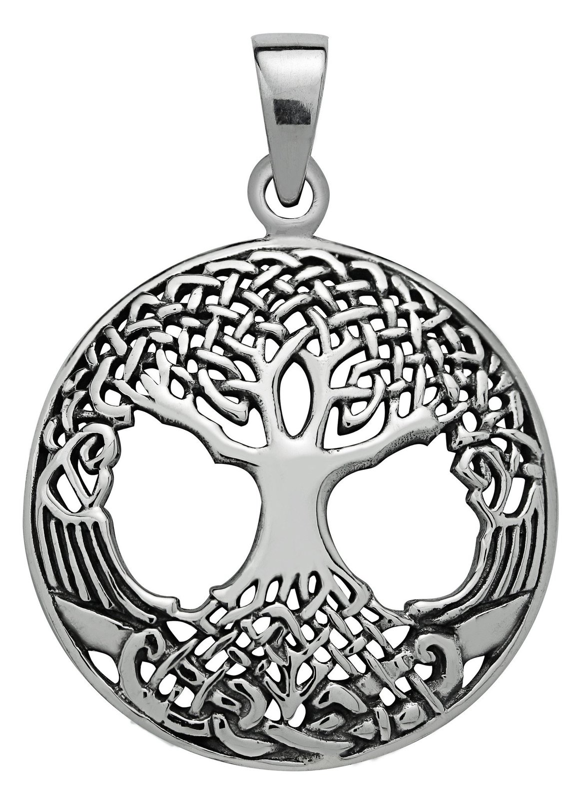 Silver Druid's Tree of Life Pendant for Strength SS20
