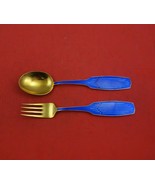 Christmas by A. Michelsen Sterling Silver Fork and Spoon Set 2pc 1961 Or... - $256.41