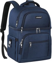 Cooler Backpack,30 Cans Insulated Backpack Cooler Leakproof Double Deck ... - $43.92